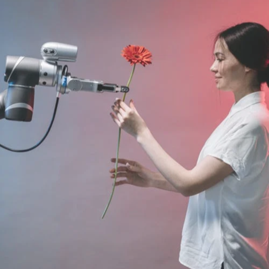 robot flower